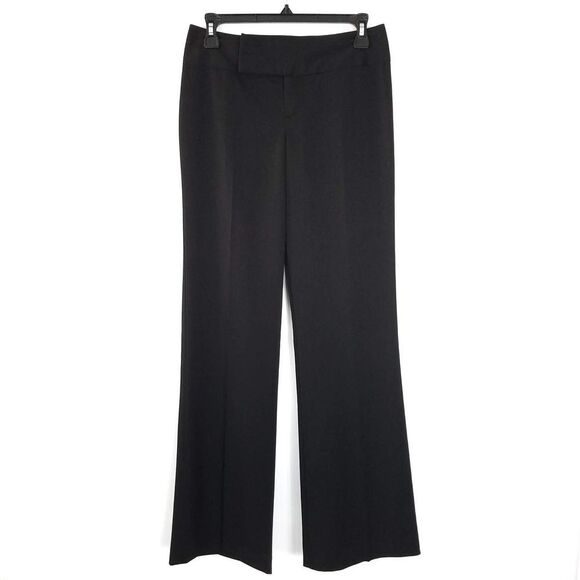 A. Byer Princeton Mid Rise Wide Leg Flare Trouser Dress Pants Black Size 3 - Picture 1 of 6
